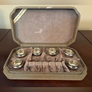 Elegant Sterling Silver Salt Cellar Set